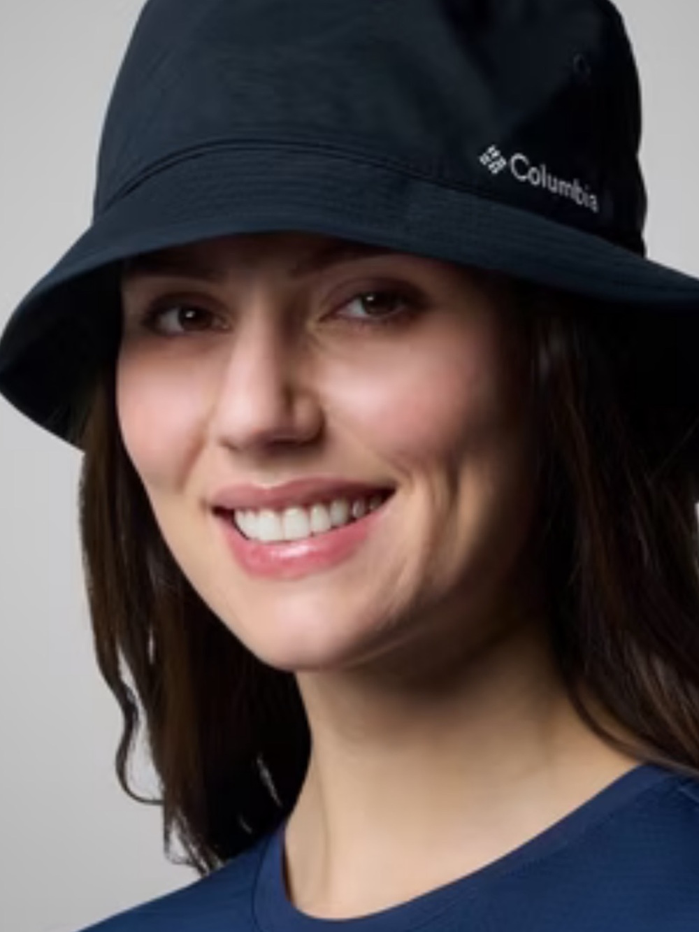Columbia Black Bucket Hat with Subtle Logo